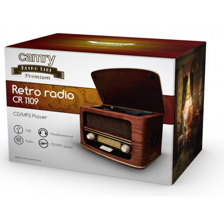 CAMRY CR1109 - RETRO RADIO CD/MP3 PLEJER 