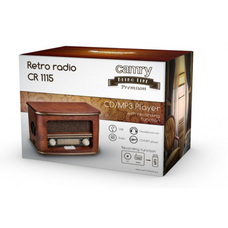 CAMRY CR1115 - RETRO RADIO CD/MP3 PLAYER