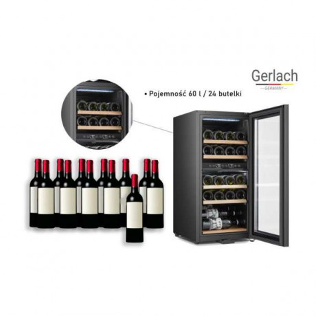 Gerlach GL8079 - Vinska vitrina -24 flase